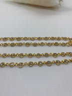 Bollywood jewellery, gold color anklets. Indian jewelry