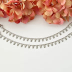 Silver Cubic Zirconia Anklet Payal Pair Diamond Traditional Indian Anklets Temple Anklets Payal Jhanjran Boho Anklets Bollywood Jewelry