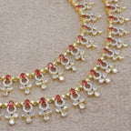 Navin American Diamond CZ Payal, Indian Asian Anklets, CZ Anklets, Jhanjara, Payal, AD Jewellery