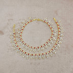 Navin American Diamond CZ Payal, Indian Asian Anklets, CZ Anklets, Jhanjara, Payal, AD Jewellery