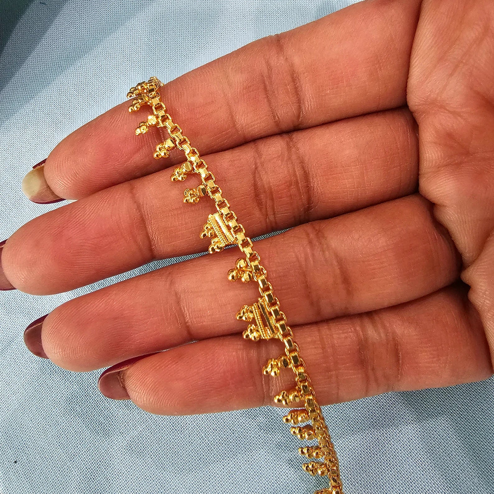 Anklets, good quality Matte finish Payal ,Indian Traditional Bridal jewelry, Fashion Jewelry for Women Anklets, Payal