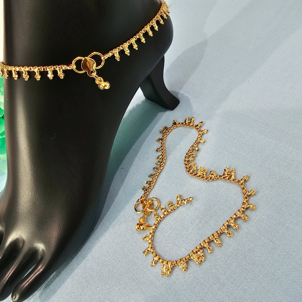 Anklets, good quality Matte finish Payal ,Indian Traditional Bridal jewelry, Fashion Jewelry for Women Anklets, Payal