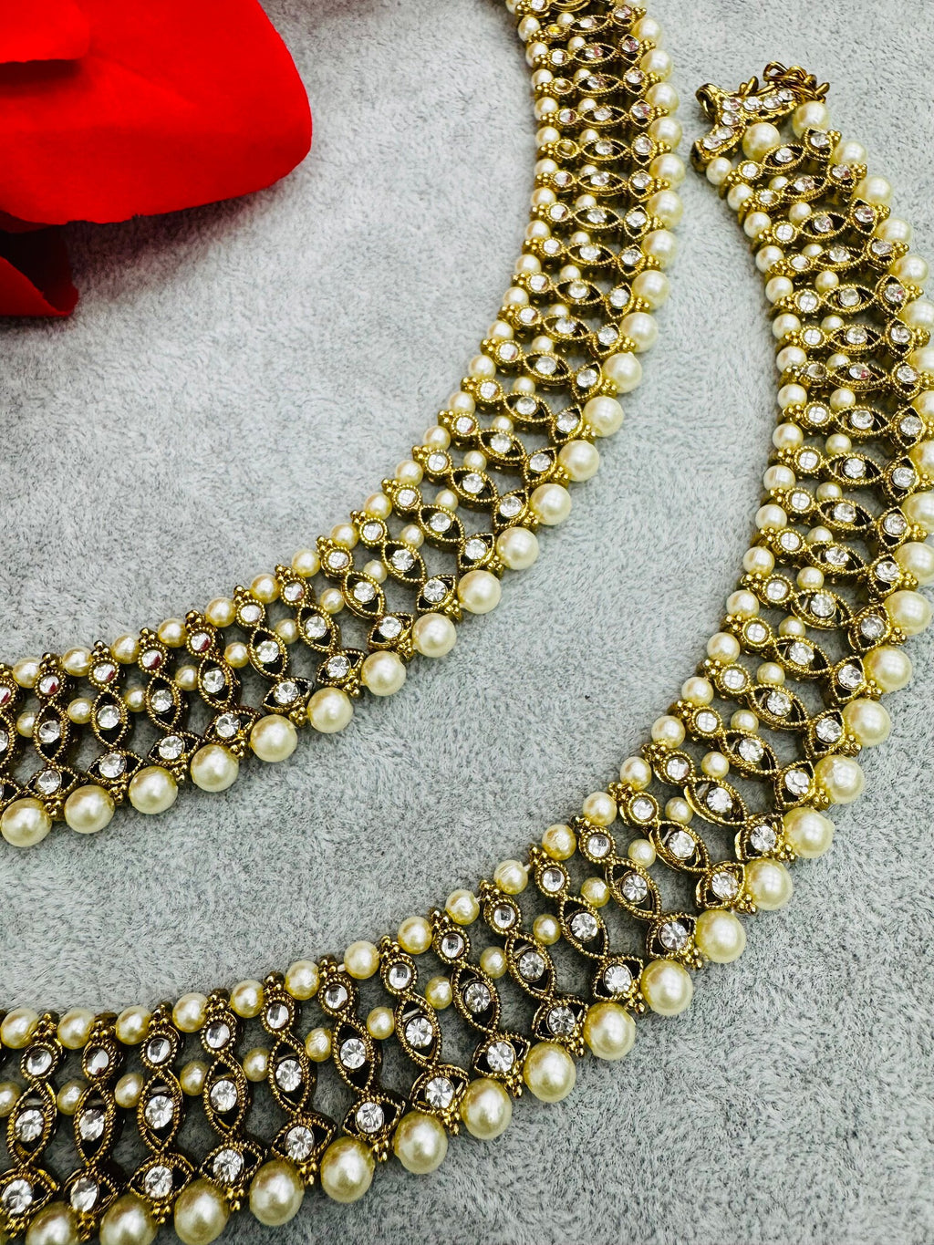 Stone Anklets  Indian Payal  Indian Wedding  Jhanjhar  Traditional Payal  Indian Jewellery