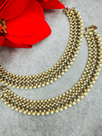 Stone Anklets  Indian Payal  Indian Wedding  Jhanjhar  Traditional Payal  Indian Jewellery