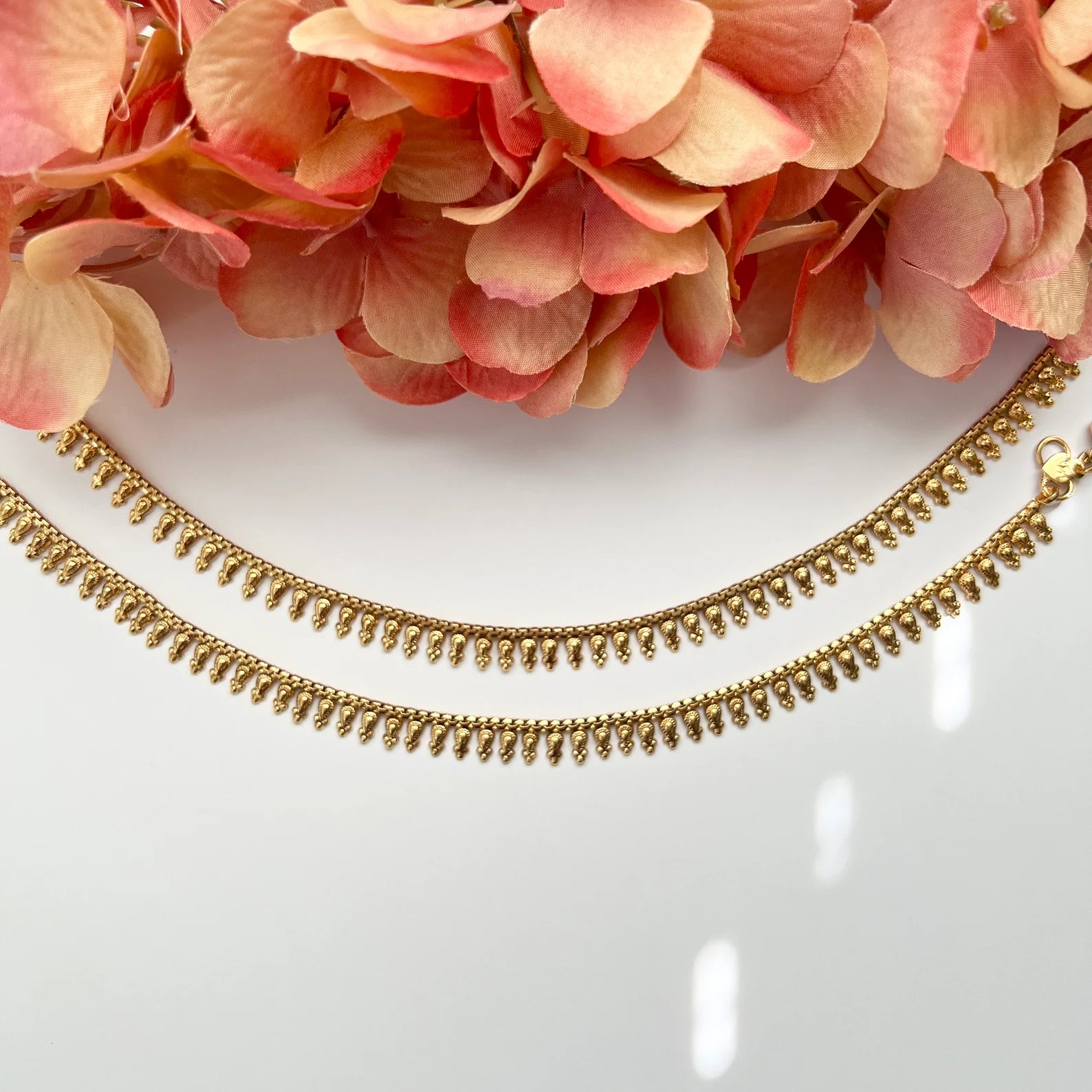 Gold Anklet Payal Traditional Indian Anklets Temple Anklets Payal Jhanjran Panjeb Pajeb Boho Anklets Indian Jewelry Bollywood Anklets