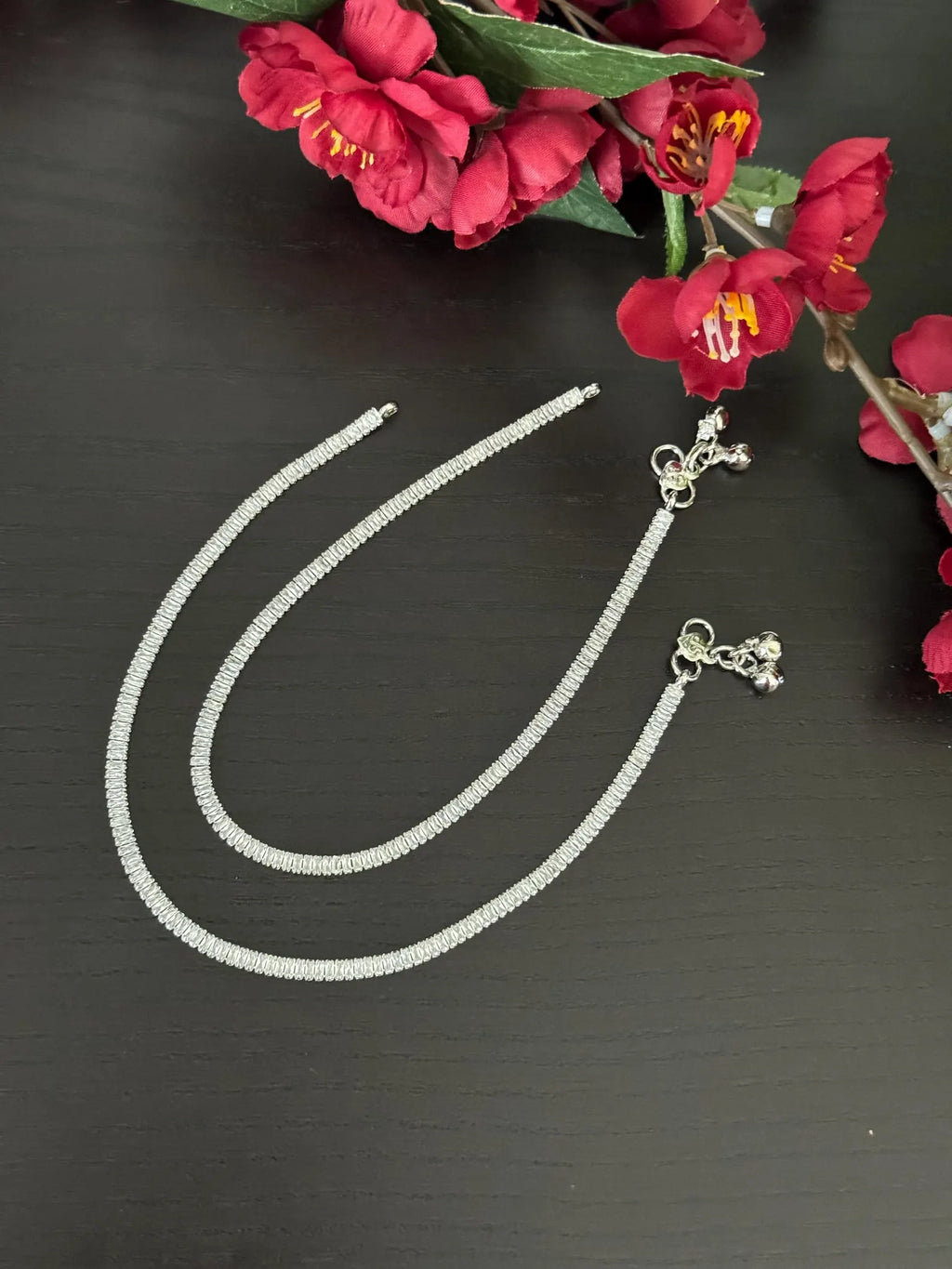 Pair of Anklets  ADCZ women’s anklets  Payal  Bridal Payal Golusu  anklets polki Payal