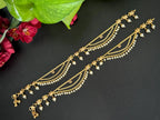 A pair of Antique gold finished women’s anklets  Payal  Bridal Payal Golusu