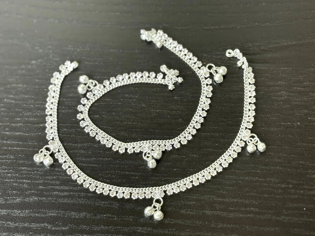 Indian Payal silver anklet pair payal traditional payal classic payal fancy reverse ad jhanjhar ghungaroo payal gold anklet indian