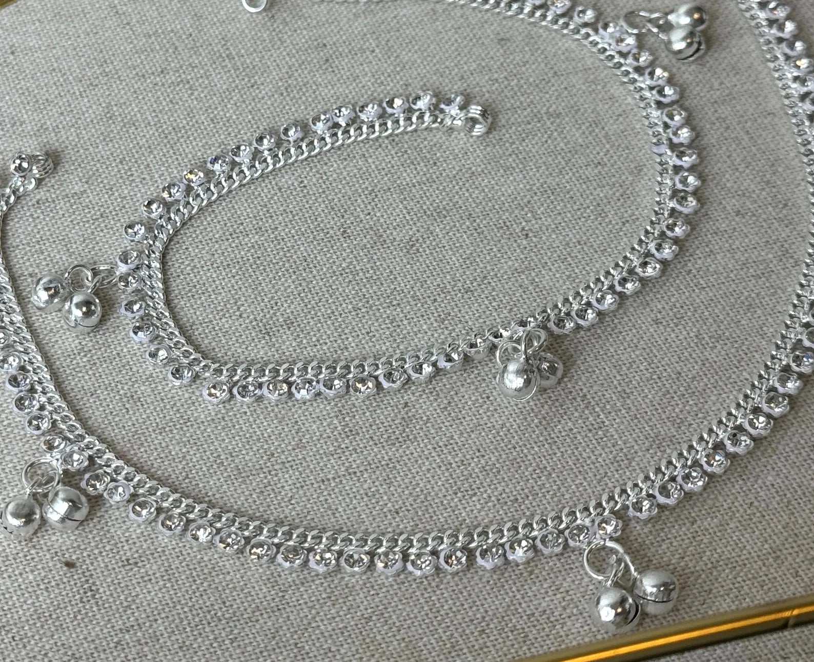 Indian Payal silver anklet pair payal traditional payal classic payal fancy reverse ad jhanjhar ghungaroo payal gold anklet indian