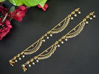 A pair of Antique gold finished women’s anklets  Payal  Bridal Payal Golusu