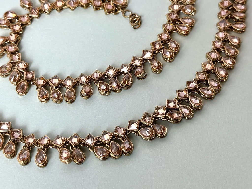 Indian Payal gold plated anklet reverse Ad payal traditional payal classic payal fancy reverse ad jhanjhar rhinestone payal