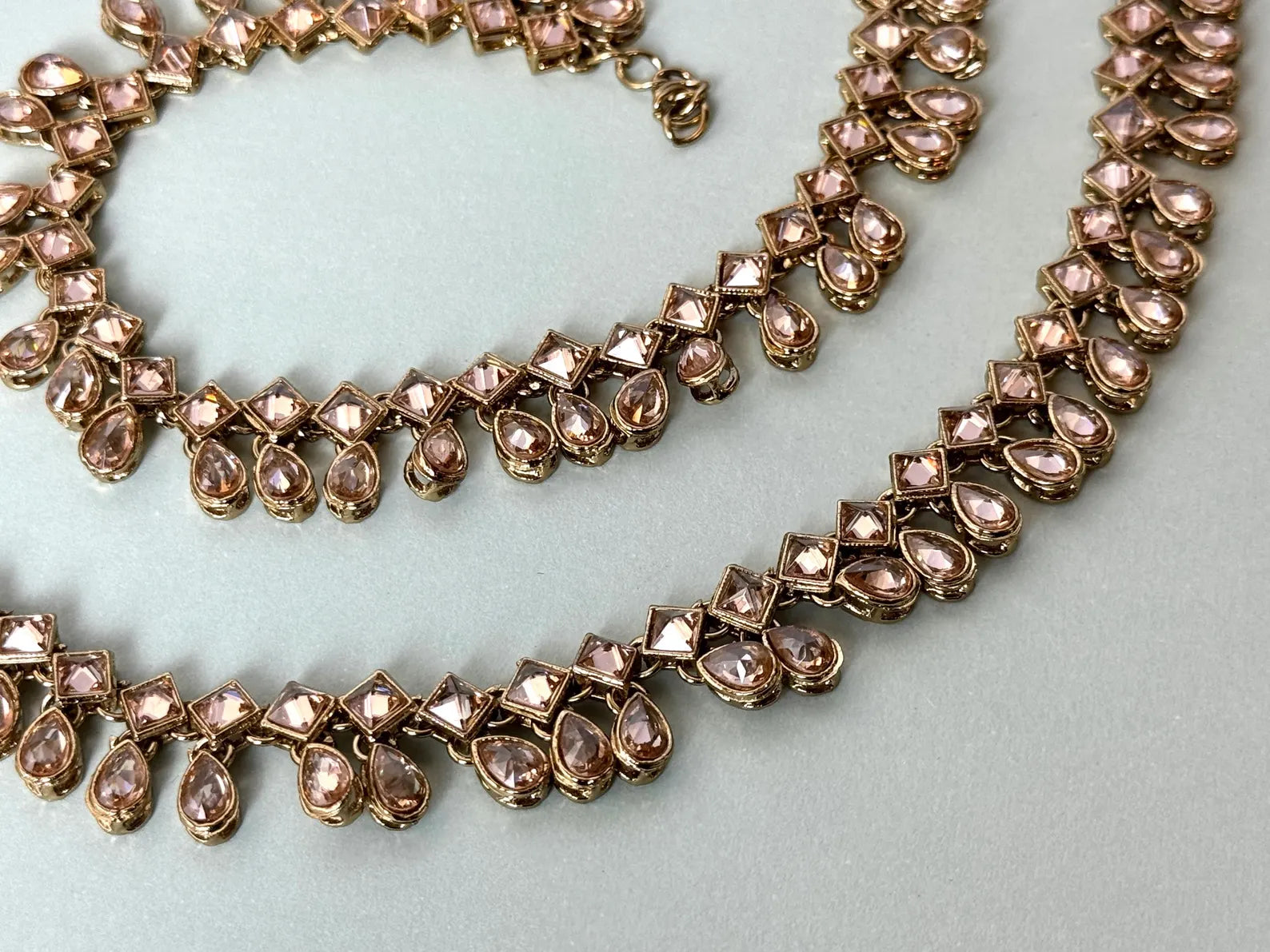 Indian Payal gold plated anklet reverse Ad payal traditional payal classic payal fancy reverse ad jhanjhar rhinestone payal