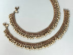 Antique Gold Indian Payal gold plated anklet reverse Ad payal traditional payal