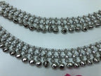 Anklets Pair in silver Colour with Ghungroo Adjustable sizePayalPunjebanJhanjranPremium Quality