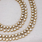 Amisha Gold Plated Kundan Chain Anklet  Indian Bridal Payal  Dainty Tradition & Boho Ankle Bracelet Gift for Her