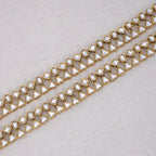 Amisha Gold Plated Kundan Chain Anklet  Indian Bridal Payal  Dainty Tradition & Boho Ankle Bracelet Gift for Her