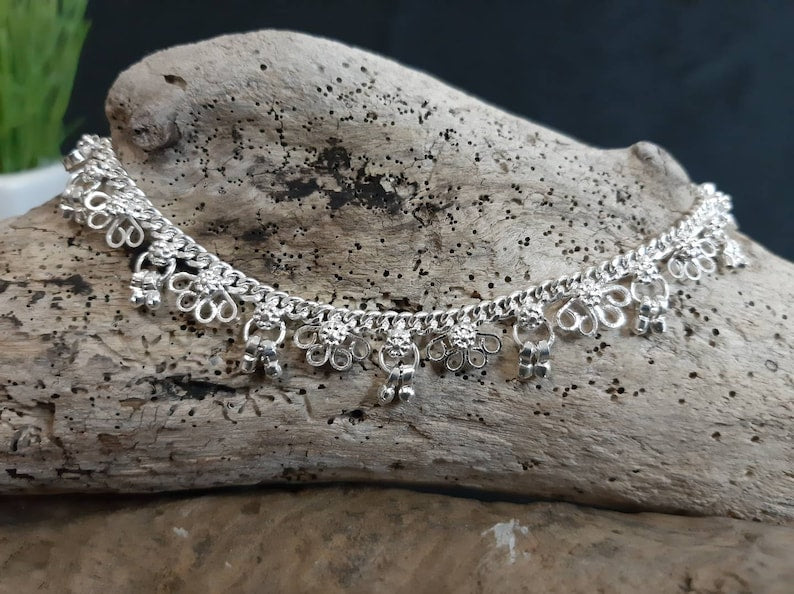 Belly Dance Bells Gypsy Boho Jewelry, Anklets Chain dainty Ankle