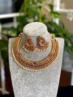 Gold Necklace_ Temple Jewelry_ Indian Necklace_