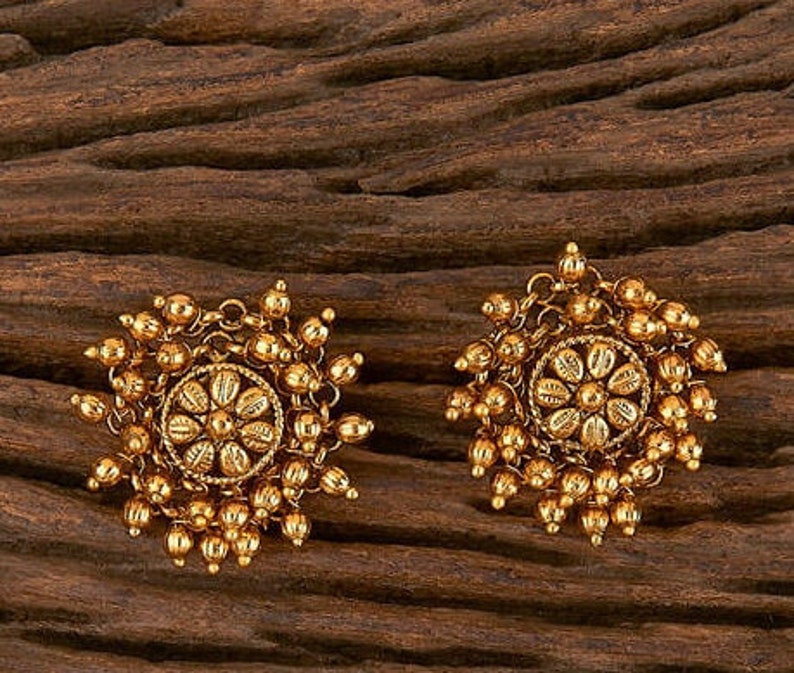 Guttapusalu Necklace_gold Necklace_ Matte Gold Necklace_