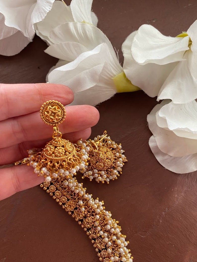 Guttapusalu Long Necklace_temple Necklace_ Gold Long Necklace_