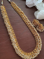 Guttapusalu Long Necklace_temple Necklace_ Gold Long Necklace_