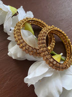 Buy Gold Bangles_ Indian Bangles_ Antique Gold Kada_ Openable Bangles_