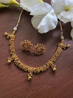 Guttapusalu Necklace_gold Necklace_ Matte Gold Necklace_