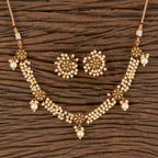 Guttapusalu Necklace_gold Necklace_ Matte Gold Necklace_
