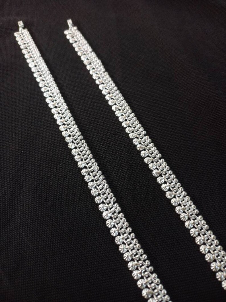 Vintage Women Silver Anklet