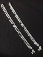 Indian Traditional Ethnic Anklet, Vintage Women Silver Anklet