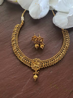 Gold Necklace _indian Gold Necklace Set_ Indian Choker_