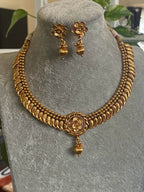 Gold Necklace _indian Gold Necklace Set_ Indian Choker_