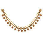 Arpana Antique Gold Plated Short Necklace & Jhumka Earring Indian Jewelry Set