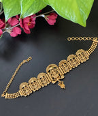 Single Antique Gold Finished Lakshmi Devi Armlet _ Bajuband _