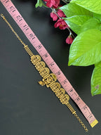 Single Antique Gold Finished Lakshmi Devi Armlet _ Bajuband _