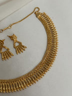 Gold Imitation Necklace Set Earrings Real Gold Look Alike Gold Finish Necklace Set