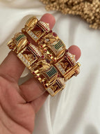 Buy Antique Gold Dolli Elephant Screw Opening Kada Indian Bracelet Jewelry Jewellery