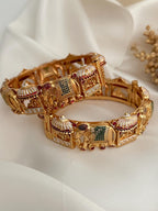 Buy Antique Gold Dolli Elephant Screw Opening Kada Indian Bracelet Jewelry Jewellery