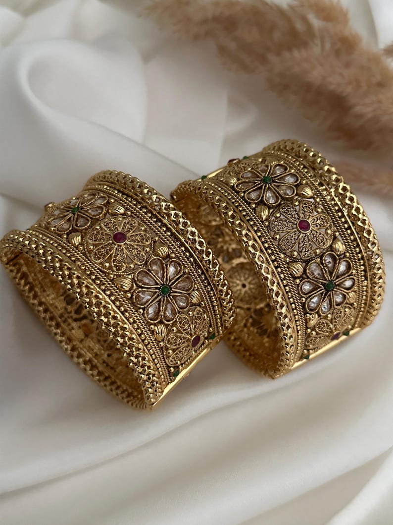 Buy Imitation Gold Finish Indian Gold Kada Indian Bracelet Jewelry