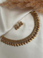 Antique Gold Necklace Kundan Polki Set Kundan Necklace Set_