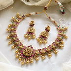 kundan jadau lakshmi peacock short set