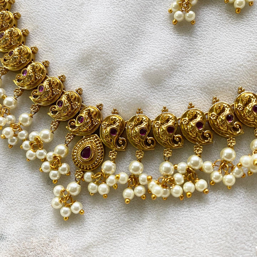 Antique matte kemp Paisley tear drop gutta short set