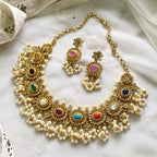 Navratna floral gutta short set