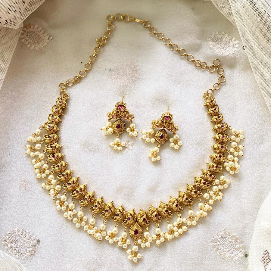 Antique matte kemp Paisley tear drop gutta short set