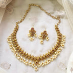 Antique matte kemp Paisley tear drop gutta short set