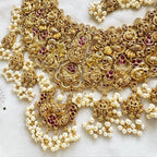 Bridal full neck Lakshmi Peacock short set