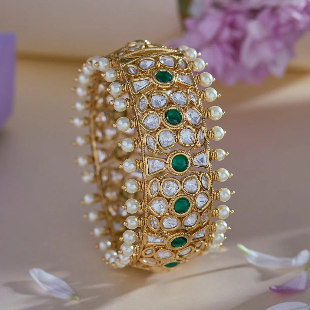 Kundan Bangle prosperity and Kundan gemstone