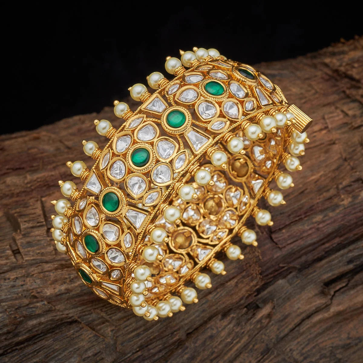 Kundan Bangle prosperity and Kundan gemstone