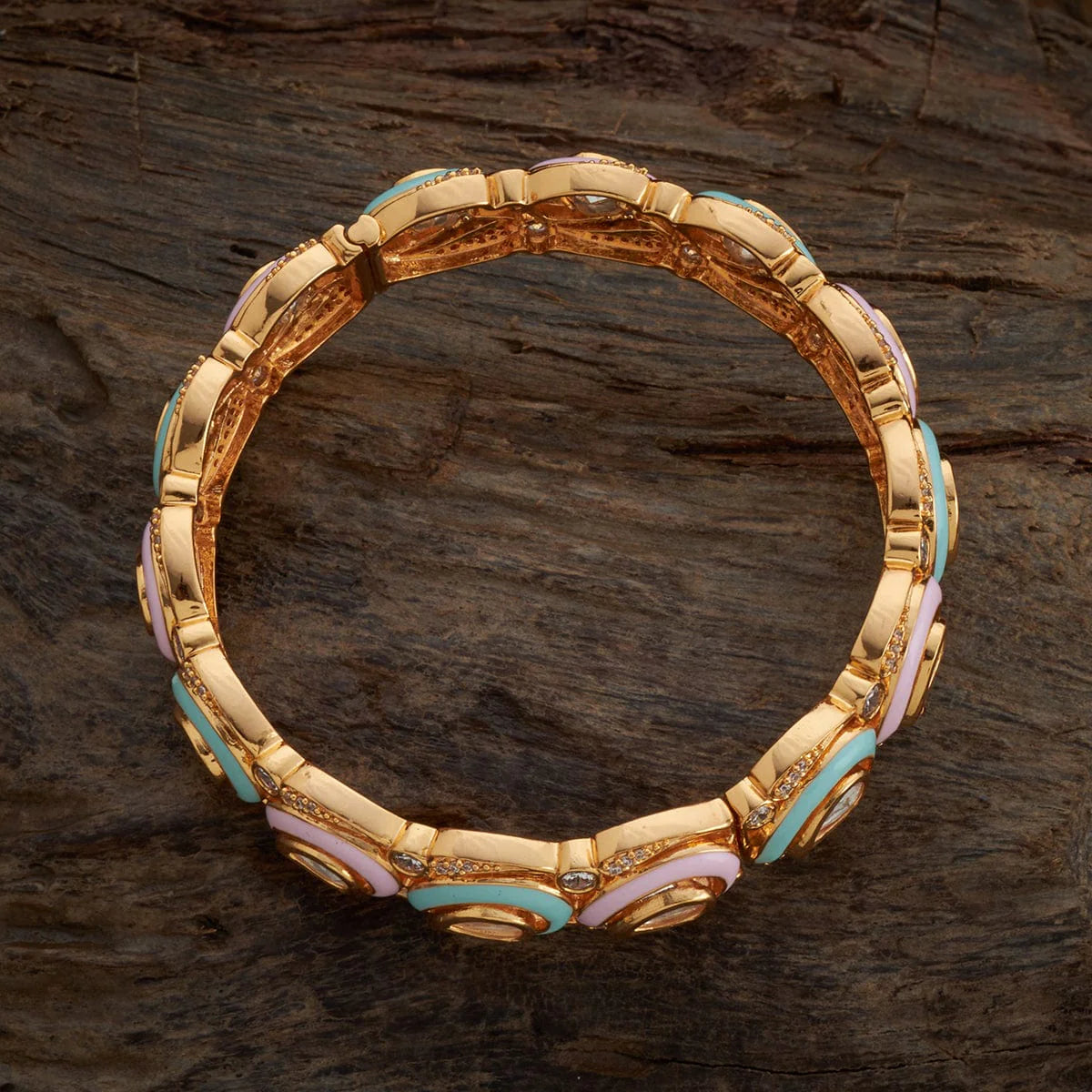 Kundan Bangle  Made with copper alloy