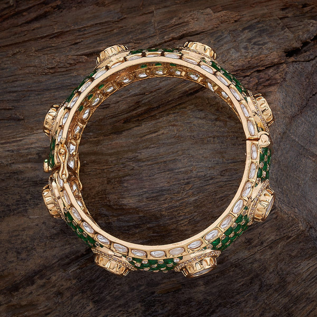 Kundan paired with other bangles